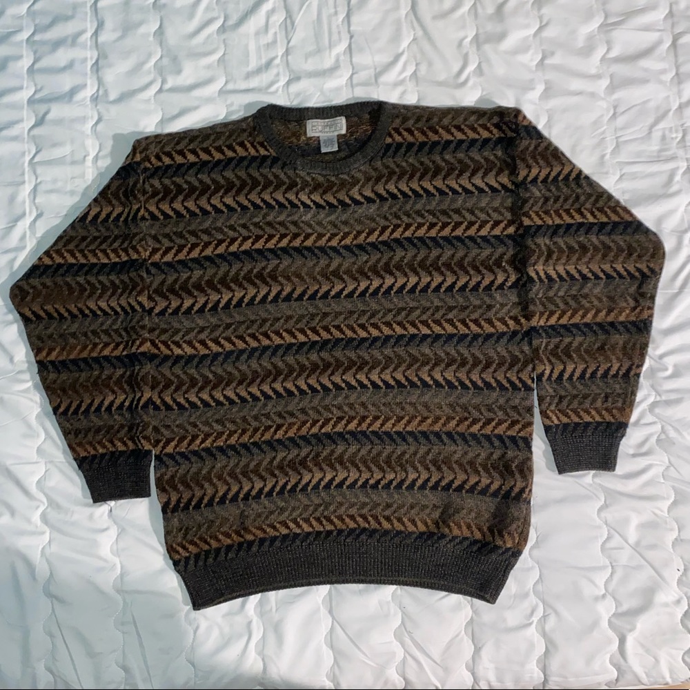 Gianfranco Ruffini Velour Knit Sweater